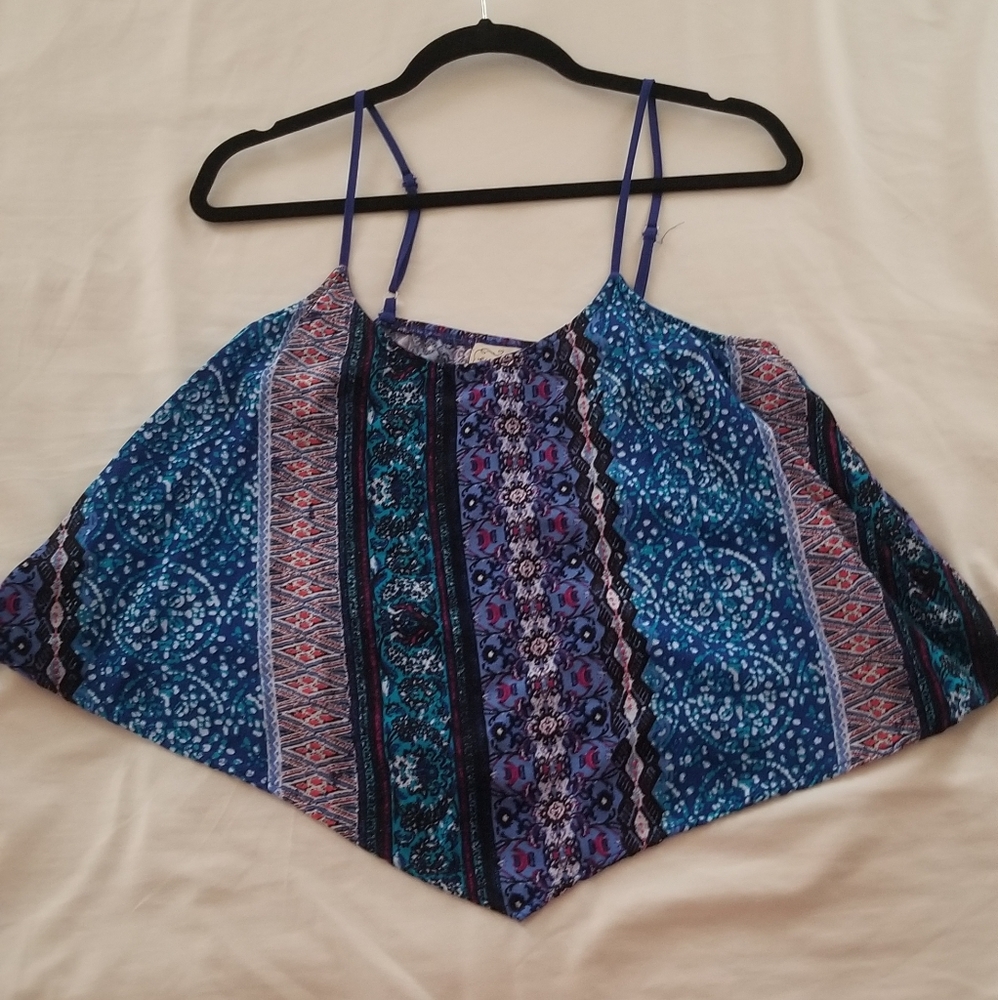 Blue pattern camisole